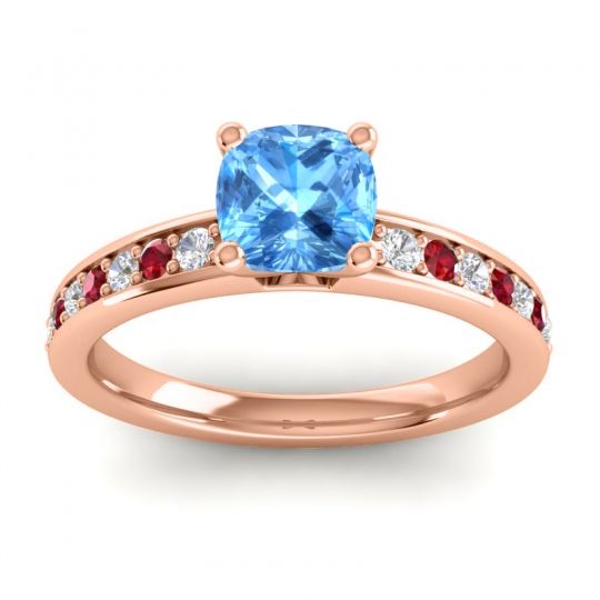 Classic Cushion Pave Asada Ring, 6mm
