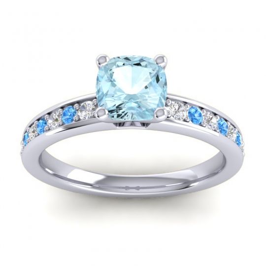 Classic Cushion Pave Asada Ring, 6mm