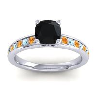 Classic Cushion Pave Asada Ring, 6mm