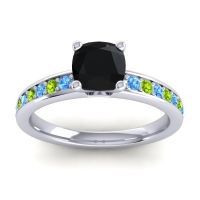 Classic Cushion Pave Asada Ring, 6mm