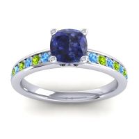 Classic Cushion Pave Asada Ring, 6mm