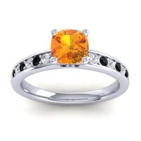 Classic Cushion Pave Asada Ring, 6mm