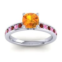 Classic Cushion Pave Asada Ring, 6mm