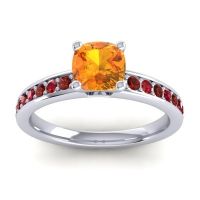 Classic Cushion Pave Asada Ring, 6mm