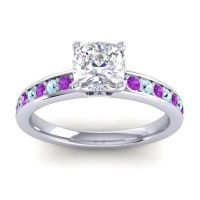 Classic Cushion Pave Asada Ring, 6mm