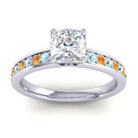 Classic Cushion Pave Asada Ring, 6mm