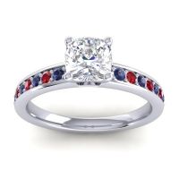 Classic Cushion Pave Asada Ring, 6mm