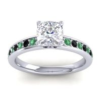 Classic Cushion Pave Asada Ring, 6mm