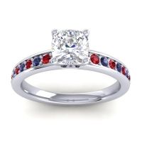 Classic Cushion Pave Asada Ring, 6mm