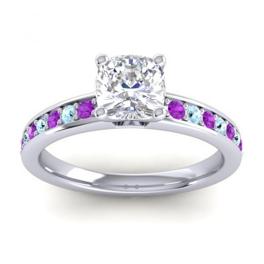 Classic Cushion Pave Asada Ring, 6mm