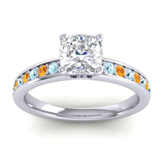 Classic Cushion Pave Asada Ring, 6mm
