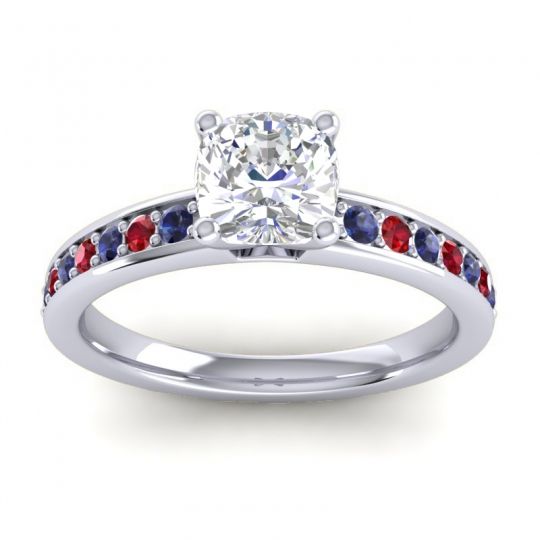 Classic Cushion Pave Asada Ring, 6mm