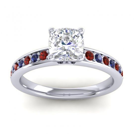 Classic Cushion Pave Asada Ring, 6mm