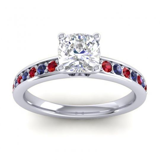 Classic Cushion Pave Asada Ring, 6mm