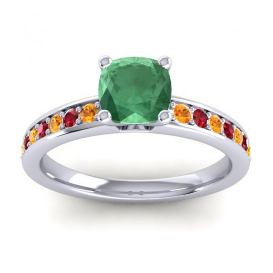 Classic Cushion Pave Asada Ring, 6mm