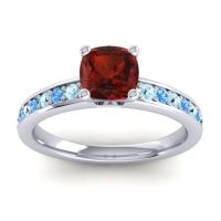 Classic Cushion Pave Asada Ring, 6mm