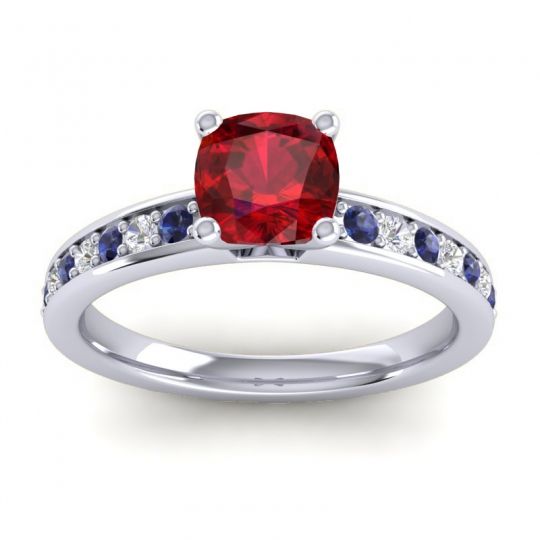 Classic Cushion Pave Asada Ring, 6mm