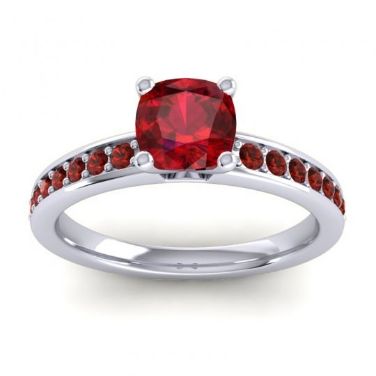 Classic Cushion Pave Asada Ring, 6mm
