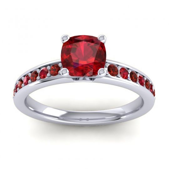 Classic Cushion Pave Asada Ring, 6mm