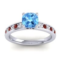 Classic Cushion Pave Asada Ring, 6mm