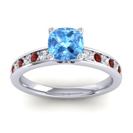 Classic Cushion Pave Asada Ring, 6mm
