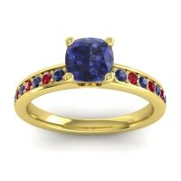 Classic Cushion Pave Asada Ring, 6mm