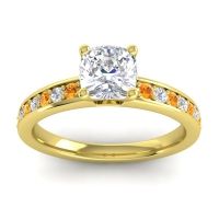 Classic Cushion Pave Asada Ring, 6mm