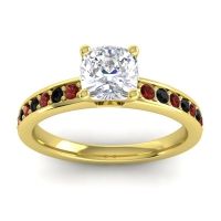 Classic Cushion Pave Asada Ring, 6mm