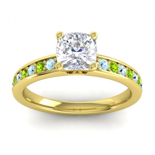 Classic Cushion Pave Asada Ring, 6mm