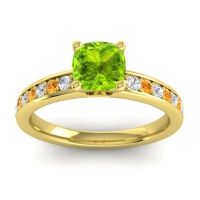 Classic Cushion Pave Asada Ring, 6mm