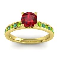 Classic Cushion Pave Asada Ring, 6mm