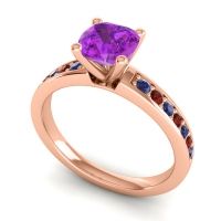 Classic Cushion Pave Asada Ring, 6mm