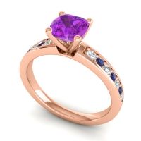 Classic Cushion Pave Asada Ring, 6mm