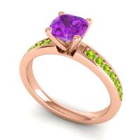 Classic Cushion Pave Asada Ring, 6mm