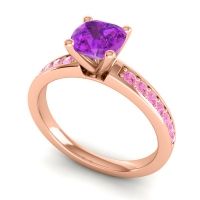 Classic Cushion Pave Asada Ring, 6mm