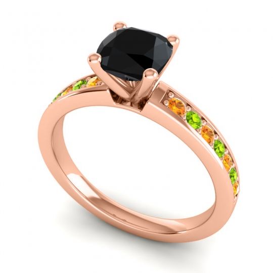 Classic Cushion Pave Asada Ring, 6mm