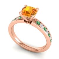 Classic Cushion Pave Asada Ring, 6mm