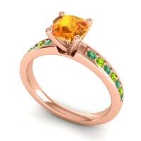 Classic Cushion Pave Asada Ring, 6mm