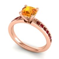 Classic Cushion Pave Asada Ring, 6mm