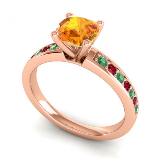 Classic Cushion Pave Asada Ring, 6mm