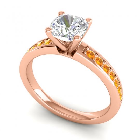 Classic Cushion Pave Asada Ring, 6mm