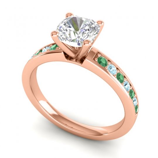 Classic Cushion Pave Asada Ring, 6mm