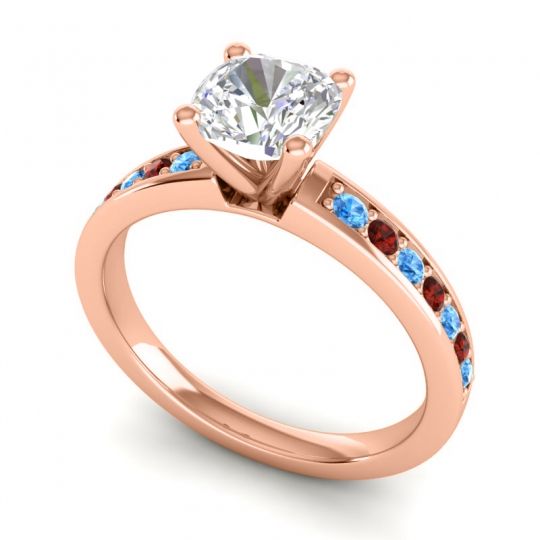 Classic Cushion Pave Asada Ring, 6mm