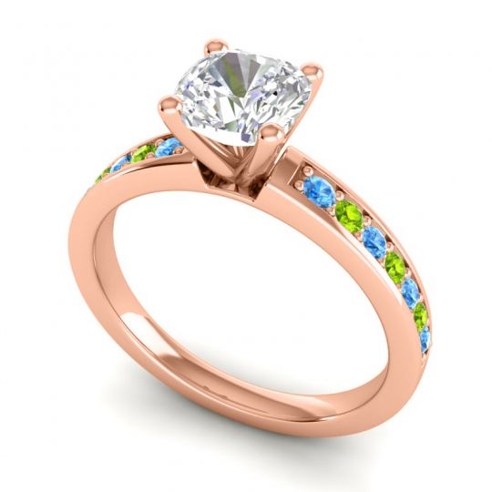 Classic Cushion Pave Asada Ring, 6mm