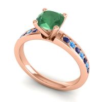 Classic Cushion Pave Asada Ring, 6mm