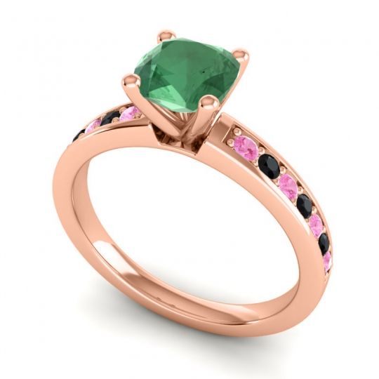 Classic Cushion Pave Asada Ring, 6mm