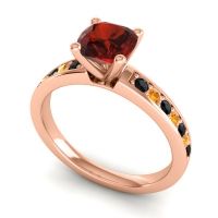 Classic Cushion Pave Asada Ring, 6mm