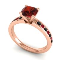 Classic Cushion Pave Asada Ring, 6mm