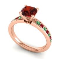 Classic Cushion Pave Asada Ring, 6mm