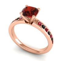 Classic Cushion Pave Asada Ring, 6mm